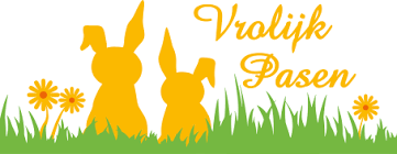 Paas brievenbusgeschenk chocoladekaart 'fijne pasen!' Raamsticker 2 Paashaasjes In Het Gras Met Vrolijk Pasen Pasen Stickers Jl Design Es067