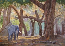 Painting Last Journey Mana Pools Zimbabwe Sold Painting Love Painting Art