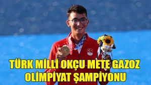 2020 tokyo olimpiyat oyunları'nda ülkemizi temsil eden sakarya'lı milli okçu mete gazoz olimpiyat şampiyonu oldu. Asmysoacg Tzim