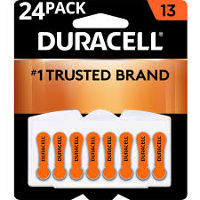 Duracell Hearing Aid Batteries With Easytab Size 13 Orange 24 Pack Walmart Com