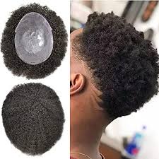 While shorter hair is better for covering the bald spots, you can rock longer hair as well. Buy Curve Hair Afro Toupee For Black Men Brazilian Remy Human Hair Full Poly African American Human Hair Systems Thin Skin Man Weave Balding Mens Custom Hair Unit 8x10inch Male All Pu