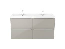 Szafka pod umywalkę imandra wisząca 120 cm drewno rozwiąże problem porannej kolejki do łazienki. Meuble Sous Vasque A Suspendre Goodhome Imandra Taupe 120 Cm Plan Vasque Nira Castorama