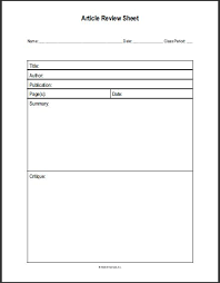 Social Studies Printable Article Review Sheet Social Studies Printables Social Studies 7th Grade Social Studies