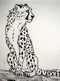 We're learning how to draw them today! Cheetah Sketch By Jezarae On Deviantart Cheetah Drawing Cheetah Cartoon Cat Art