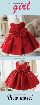 58 99 simple red satin elegant flower girl dress with big bow for wedding parties tg7007 gemgrace com elegant flower girl dress flower girl dresses baby dress wedding