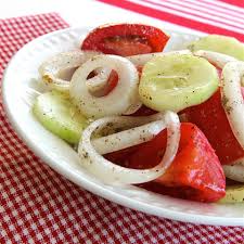 Marinated Cucumber Onion And Tomato Salad Recipe Allrecipes
