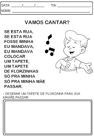 Imagem Da Cantiga Se Essa Rua Fosse Minha Aprender Brincando Dia Das Maes Ludico Na Educacao Infantil Educacao Infantil Atividades Para Educacao Infantil