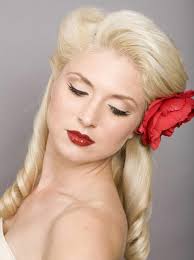 Hd00:46dissapointed girl with long blonde hair in leather jacket straightens hair use gadget sitting on the bench in the wind listen. 1001 Ideas For Rockabilly Hair Inspired From The 50 S