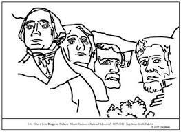 Mount rushmore coloring page from south dakota category. Borglum Gutzon Mount Rushmore Coloring Page Lesson Plan Ideas
