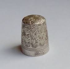 Antique Charles Horner Dorcas Thimble Ch 7 Silver Plated Circa 1890 Charles Horner Thimbles Vintage Jewelry