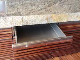 schublade outdoorkuche edelstahl aussenkuche edelstahl stahl