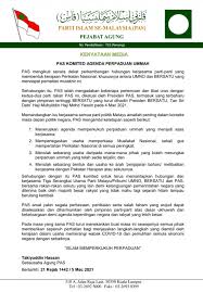 Partai politik memberikan kesempatan kepada rakyat untuk terlibat secara langsung didalam proses penyelenggaraan negara dengan menempatkan wakilnya untuk menduduki kursi pemerintahan melalui politik. Pas Komited Agenda Perpaduan Ummah Berita Parti Islam Se Malaysia Pas