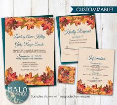 Rustic Fall Wedding Invitation Orange Teal Wedding Etsy Fall Wedding Invitations Orange Wedding Invitations Navy Wedding Invitations