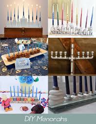 Make It Snazzy 8 Nights Of Chanukah 6 Diy Menorahs And A Bonus Menorah Hanukkah Decorations Diy Hanukkah Art
