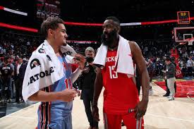 Coming.@thetraeyoung teasing his first signature shoe with adidas called the trae young 1. Trae Young Is The Next James Harden Pounding The Rock