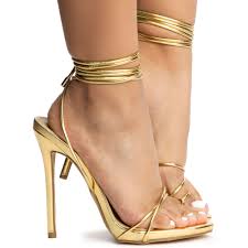 Gelato Toe Ring High Heels Gelato Gld