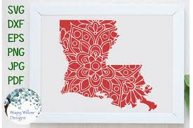 The free cut files include svg, dxf, eps and png formats. Free Louisiana La State Floral Mandala Svg Dxf Eps Png Jpg Pdf Crafter File Free Download Cut Files Svg Png Dxf