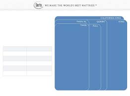 Sample Mattress Size Chart Free Download