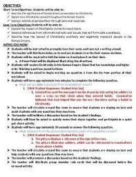 Rise Of Christianity In The Roman Empire Free Common Core Aligned Teacher Time Savers Junior High Social Studies Common Core Aligned