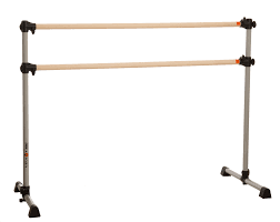 Freestanding / portable ballet barres for kids and adults for studio and home from artan balance. Prodigy Series Traditional Wood Double Bar Freestanding Ballet Barre
