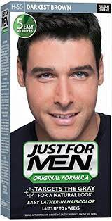 Just For Men Hair Color H50 Darkest Brown 1 Each Pack Of 12 Continue To The Product At The Image Link Men Hair Color Hair Color Just For Men