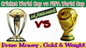Fifa World Cup Vs Cricket World Cup Prizes Money Trophy Weight Height More Information Youtube A total of $10 million, an increase of approximately 20 per cent over the icc cricket world cup 2011, will be available, said the icc.