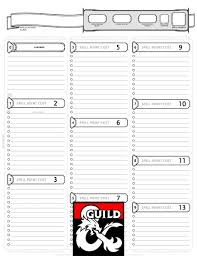 Spell Point Spell Sheet Dungeon Masters Guild Dungeon Masters Guild
