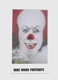 Artist drawing of clown characters