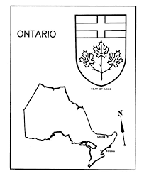 The sign holder  tuktu  ( caribou ) and  qilalugaq tugaalik  ( narwhal ) right and left of coat of arms are available for land and marine animals that are part of the natural heritage of nunavut. Canada Day Ontario Map Coat Of Arms Coloring Pages Honkingdonkey Ontario Map Social Studies Ontario Learning Maps