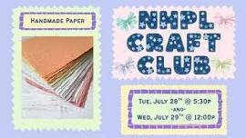North Hampton Public Library's Craft Club: Handmade Paper