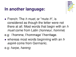 Catullus wrote a nasty little poem about arrius (h'arrius he called him), who littered his sentences with hs because he wanted to sound more . The Letter H By Michal Heiman Ppt Download