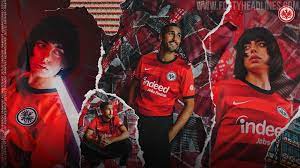 Das trikot zeigt sich mit einer streifenoptik und einem farbverlauf von dunkelrot zu hellrot und. Eintracht Frankfurt 21 22 Auswartstrikot Veroffentlicht Nur Fussball