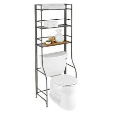 Over The Tank Bathroom Etagere Pewter In 2020 Toilet Storage Bathroom Shelf Decor Bathroom Etagere