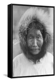 An Old Woman from Point Barrow, Alaska, 1921-24' Photographic Print