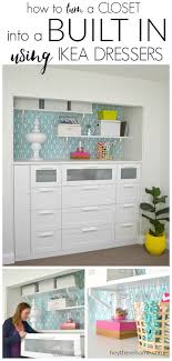Ikea Hack How To Turn A Standard Closet Into A Built In For Craft Storage Using Ikea Dressers Ikea Dresser Ikea Home Decor Well then, it would be really easy to spend an after… ikea hack how to turn a standard closet