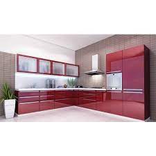 Slab kitchen cabinets have flat and frameless fronts and sometimes come in more glossy finishes. L Shape Matte Finish Modular Kitchen Kitchen Cabinets Rs 4000 Running Feet Id 20838801973