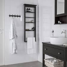 Hemnes Wall Shelf Black Brown 16 1 2x46 1 2 Ikea Hemnes Small Bathroom Wall Shelves