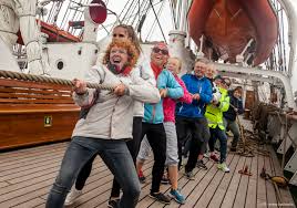 The vessel arrived at the port of havoysund. Statsraad Lehmkuhl Visitbergen Com