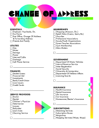 Free Moving Checklist Printable This Change Of Address Template For Your House Or Apartment Will Get Moving Checklist Printable Moving Checklist Moving Home