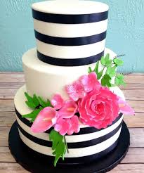 Kate Spade Themed Buttercream Wedding Cake White Birthday Cakes Wedding Cake Cards Cute Cakes