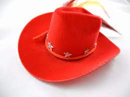 Mini Cowboy Hat Hair Clip Cowgirl Martini Diva Polymer Clay W Gem Olive Ribbon Flocked Velvet Fascinator Cowboy Hat Hair Cowboy Hats Mini Cowboy Hat