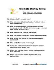 Oct 28, 2021 · these disney trivia questions are bound to make you nostalgic for the movies of your childhood. Easy Disney Trivia For Kids M I S S L O L I T A