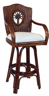 The panama jack tiki bar collection features one of the best outdoor aluminum in tiki bars today. Pelican Reef Panama Jack 913 6208 Tca B Bimini Indoor Swivel Rattan Wicker 30 Bar Stool In Tc Antique Finish With Cushion 913 6208 Tca B R W Mcdonald Sons