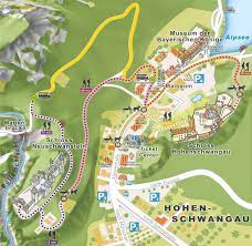 Book a neuschwanstein castle tour! Neuschwanstein Map Fussen German Map Map