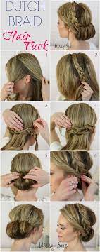 52 Easy Hairstyles Step By Step Diy Headband Hair Tuck Hair Styles Dutch Braid Hairstyles