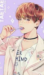 Foto Anime Kim Taehyung Bts Anime Wallpapers