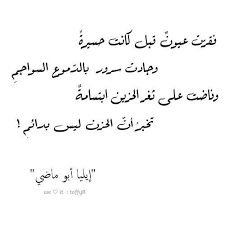 إيليا أبو ماضي Elia Abumadi Arabic Arabic Calligraphy Calligraphy