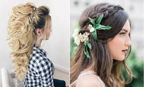 Consider wrapping your long hair into an elegant, feminine, and classic bun, like hunter johnson, gloss salon did here. 23 Gorgeous Half Up Wedding Hair Ideas Stayglam
