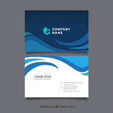 Rounded modern business card template Free Vector Modern Business Card