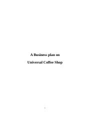 The bar will serve beer and wine during these occasions. Business Plan Coffee Shop 1 Doc Business Plan French Caf Content A Business Profile Business Activity Ownership Structure Business Name Business Course Hero